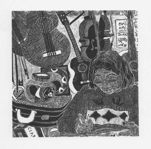 Sally Hands Ben Marcato woodengraving 12x12.5cm £90