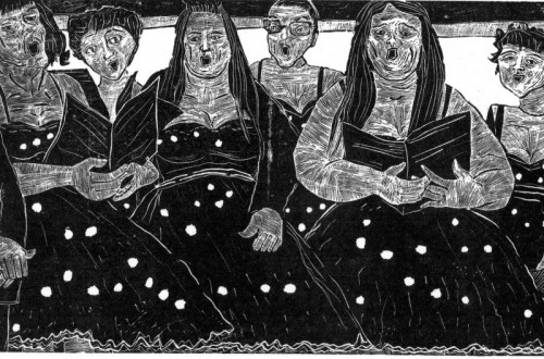 Sally Hands  | Polka Dots  | Moonbeam wood engraving  | 25x11cm |  £130