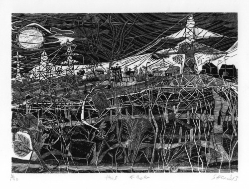 Sally Hands | This Easter |  wood engraving | 20x14cm | £120