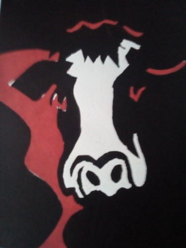 Sally Price Cow linocut 21x15cms £50