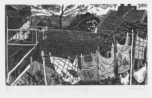 Sally Hands | Swansea Valley | wood engraving