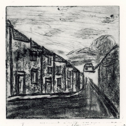 Weixin Liu_Lane in Mumbles_Drypoint