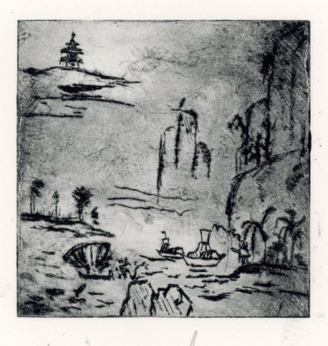 Xinyn Yang_Among the Clouds_Drypoint
