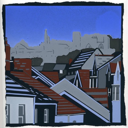 Dhyana Fritsche 'Oystermouth' screenprint