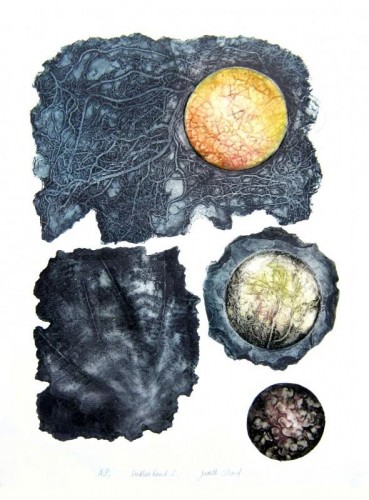 'Endless Round', collagraph, approx image size 65 cm x 45 cm