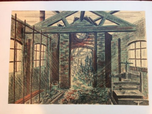 13 Derelict Steelworks, Cwmfelin, Swansea Lithograph 310 x 440cms