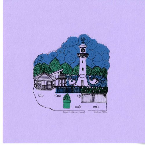 AbstractAkerele Roath-Lake-in-Covid Screenprint