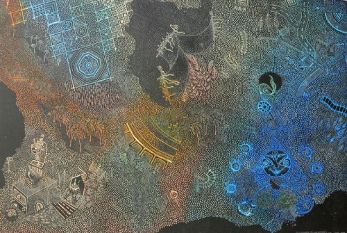 Afshar Malik 'Birds Eye View' etching (1)