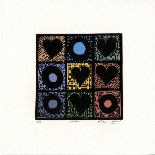 Alan-Alan-Williams Draw Linocut