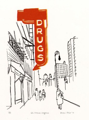 Alison Porter '6th Avenue Drugstore' Silk Screen