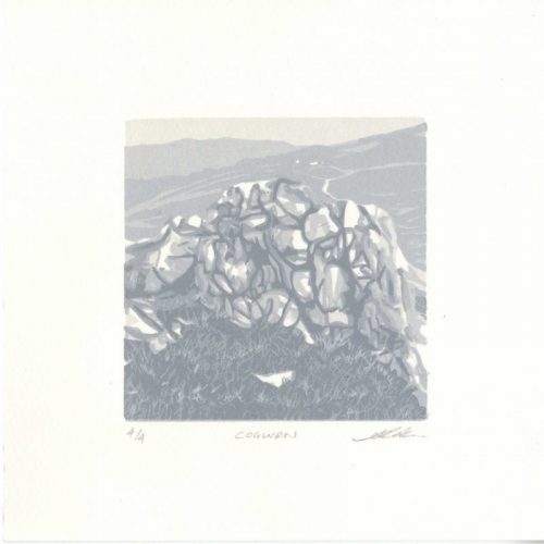 Andy-Abram Cogwrn Linocut