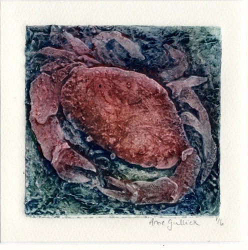Anne Gullick 'Crab' Collagraph 