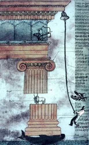 Atif Khan 'Something, in my words' Etching