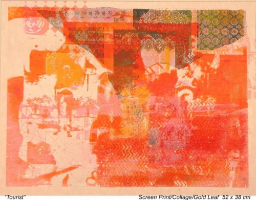Bill Chambers 'Tourist Orange 2006' screenprint
