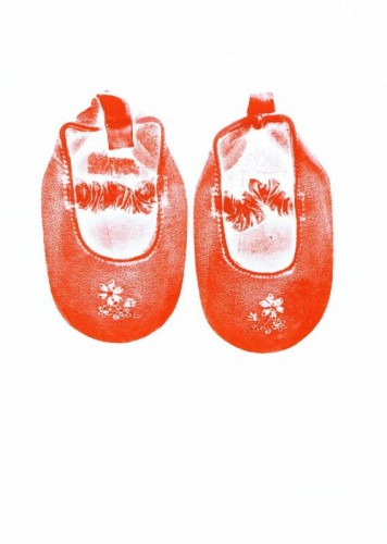Carly Llewellyn, 'Red Shoes, 58' screenprint