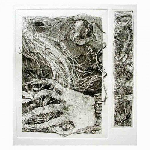 Elissa Evans 'especially when the october wind' etching and aquatint