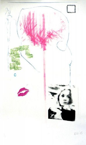 Elissa Evans 'Song for O' screenprint