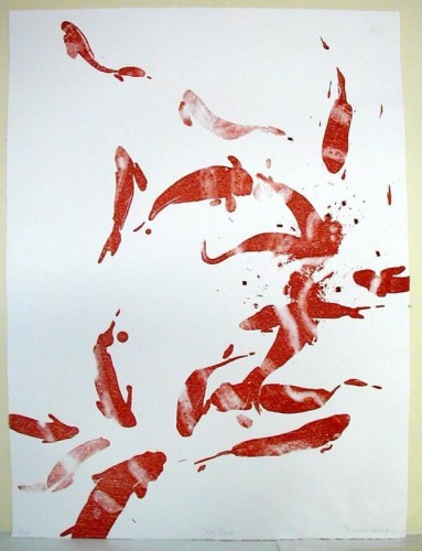 Frances Hatch 'Koi 2' lithograph
