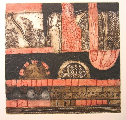 George Little 'Dereliction' collagraph