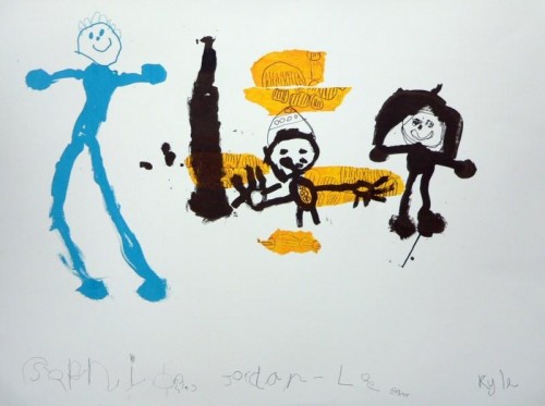 Graig Infants 'Anarkali' screenprint 1