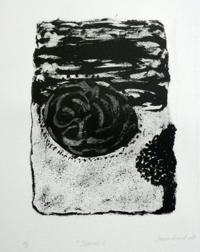 Imran Ahmad 'SENCES I' lithograph 