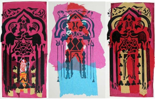 Muslim Women outreach workshop  screenprints with Chine Colle-004