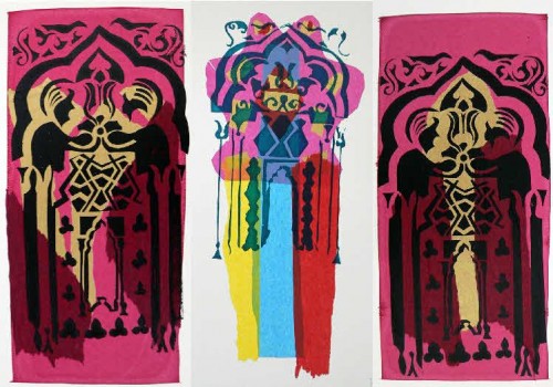 Muslim Women outreach workshop  screenprints with Chine Colle-005