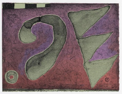 Paul Croft 'Aber Rock Rhymes' lithograph