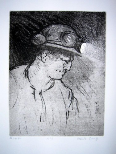 Valerie Ganz 'Will' etching
